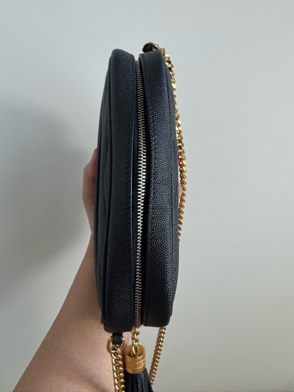 Saint Laurent Black Quilted Crossbody Camera Bag with Gold Hardware - Picture 6 of 11